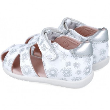 Sandalias para chica Garvalin 252305 Basic Estampado Flores BLANCO_B050