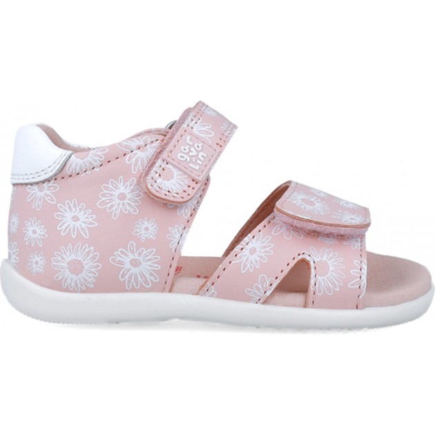 Sandalias para niña Garvalin 252306 Estampado Flores ROSA_A032 Sandalias para niña Garvalin 252306 Estampado Flores ROSA_A032