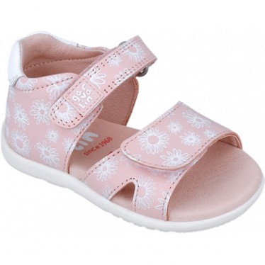 Sandalias para niña Garvalin 252306 Estampado Flores ROSA_A032