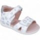 Sandalias para niña Garvalin 252306 Estampado Flores BLANCO_B050