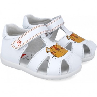 Sandalias para bebé Garvalin 252316 Primeros pasos Tigre BLANCO_B050