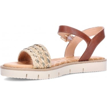 Sandalias planas de mujer MTNG Siren 53248 NATURAL_CUERO