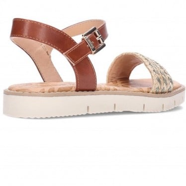 Sandalias planas de mujer MTNG Siren 53248 NATURAL_CUERO