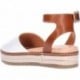 Sandalia con plataforma MTNG Amelie 59617 WHITE