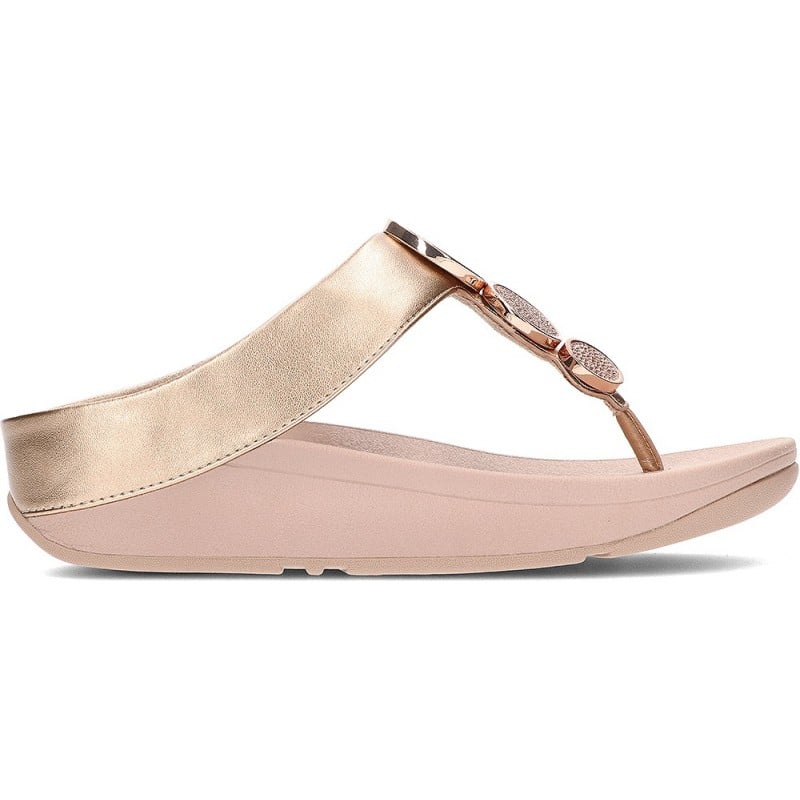 Sandalias FitFlop HJ1 Halo Bead-Circle Metallic ROSE_GOLD
