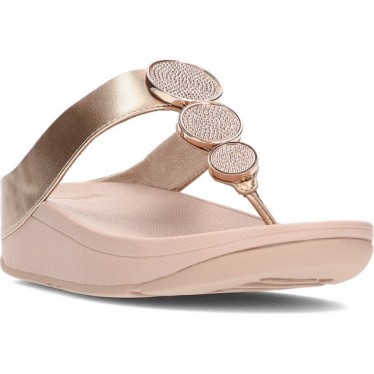 Sandalias FitFlop HJ1 Halo Bead-Circle Metallic ROSE_GOLD