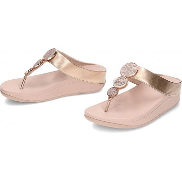 Sandalias FitFlop HJ1 Halo Bead-Circle Metallic ROSE_GOLD
