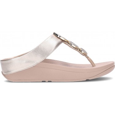 Sandalias FitFlop HJ1 Halo Bead-Circle Metallic LATTE_BEIGE