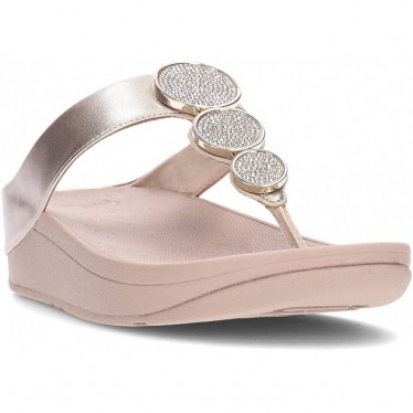Sandalias FitFlop HJ1 Halo Bead-Circle Metallic LATTE_BEIGE