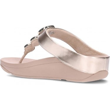 Sandalias FitFlop HJ1 Halo Bead-Circle Metallic LATTE_BEIGE