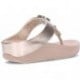 Sandalias FitFlop HJ1 Halo Bead-Circle Metallic LATTE_BEIGE