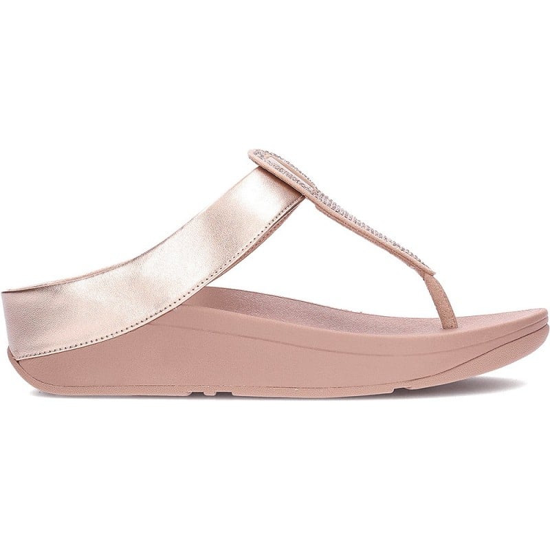 Chanclas de mujer FITFLOP Fino Crystal-Detail IU2 LATTE_BEIGE