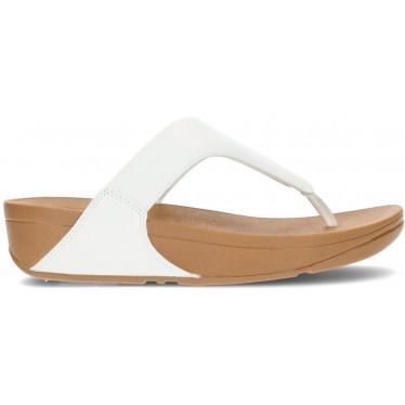 SANDALIAS FITFLOP LULU LEATHER TOEPOST WHITE