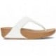 SANDALIAS FITFLOP LULU LEATHER TOEPOST WHITE