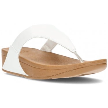 SANDALIAS FITFLOP LULU LEATHER TOEPOST WHITE