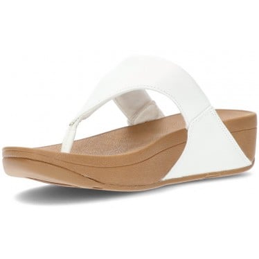 SANDALIAS FITFLOP LULU LEATHER TOEPOST WHITE