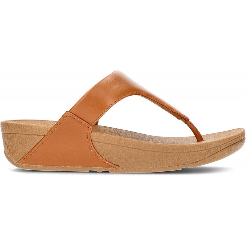 SANDALIAS FITFLOP LULU LEATHER TOEPOST TAN