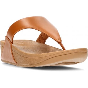 SANDALIAS FITFLOP LULU LEATHER TOEPOST TAN