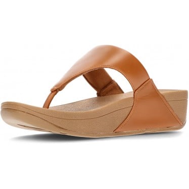 SANDALIAS FITFLOP LULU LEATHER TOEPOST TAN