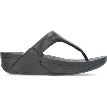 SANDALIAS FITFLOP LULU LEATHER TOEPOST BLACK