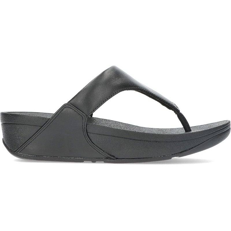 SANDALIAS FITFLOP LULU LEATHER TOEPOST BLACK