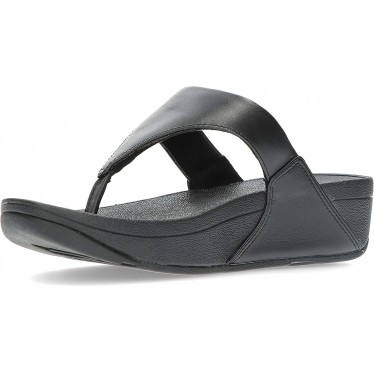 SANDALIAS FITFLOP LULU LEATHER TOEPOST BLACK