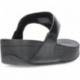 SANDALIAS FITFLOP LULU LEATHER TOEPOST BLACK