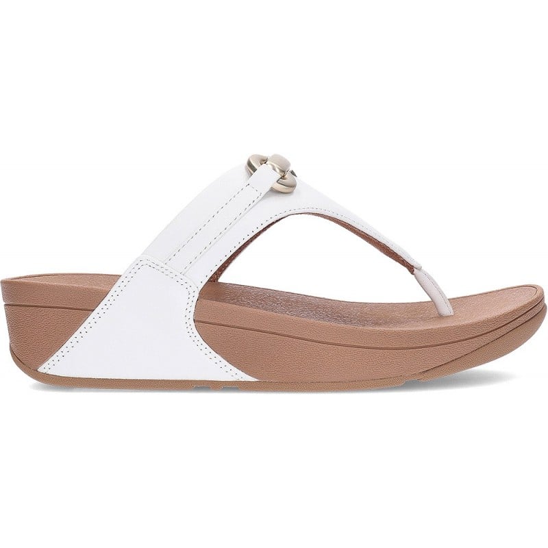 Sandalias de mujer FITFLOP Lulu HY7 WHITE