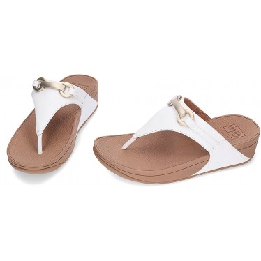 Sandalias de mujer FITFLOP Lulu HY7 WHITE