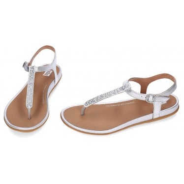 Sandalias de mujer FITFLOP Gracie JA4 SILVER