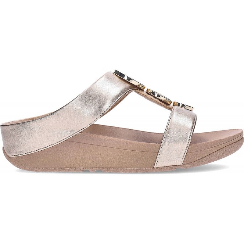 Sandalia de mujer FITFLOP Halo Bead-Circle HJ2 LATTE_BEIGE