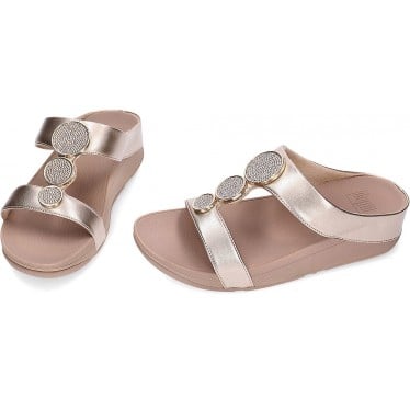Sandalia de mujer FITFLOP Halo Bead-Circle HJ2 LATTE_BEIGE