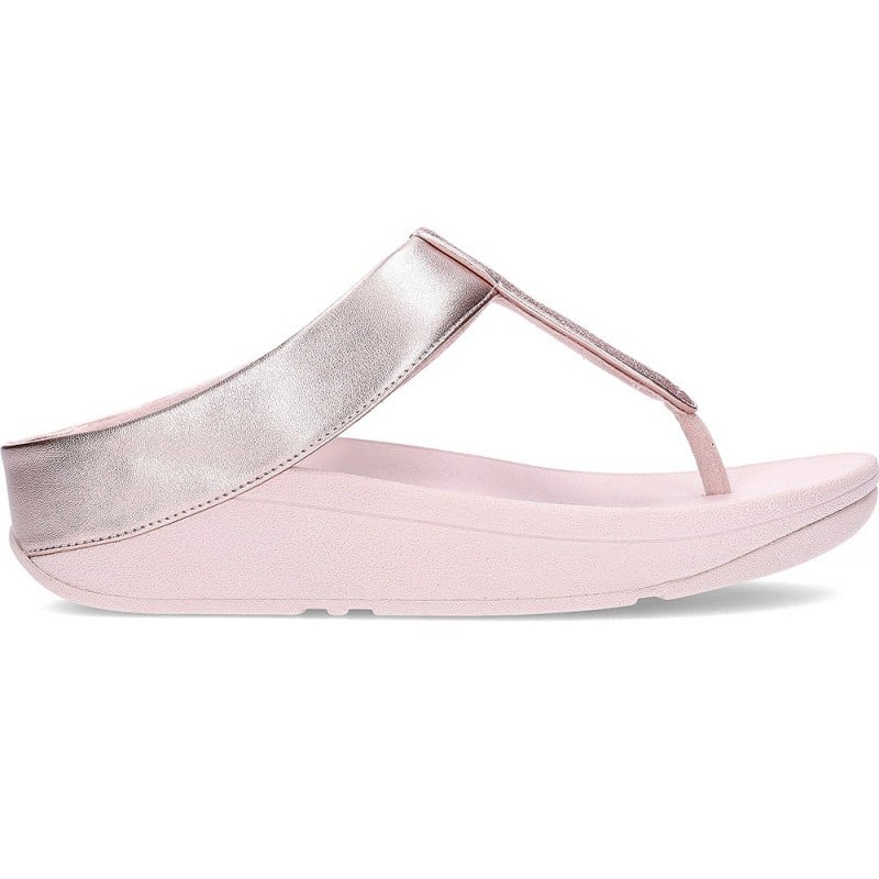 Sandalia de mujer FITFLOP Fino Metallic IK5 NUDE_ROSE
