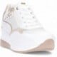 Sneakers con cuña EXE 34-51EX37 WHITE_GOLD