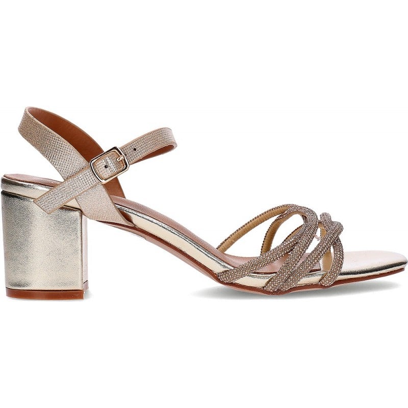 Sandalia con tacón EXE 2572-Y08 STRASS_GOLD