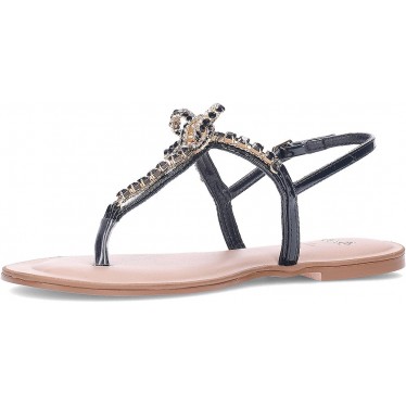 Sandalia plana de mujer EXE ANGELINA-128 STRASS_BLACK