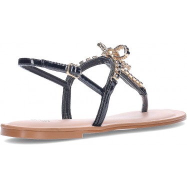 Sandalia plana de mujer EXE ANGELINA-128 STRASS_BLACK