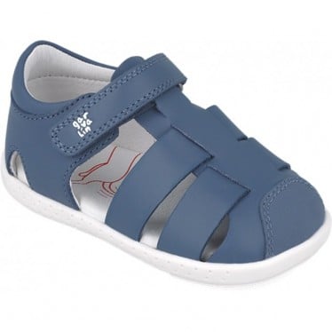 Sandalia respetuosa para chico Garvalin 252326 Barefoot Soft PETROL_A556