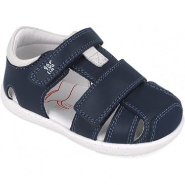 Sandalia respetuosa para chico Garvalin 252327 Barefoot Soft OCEAN_A183