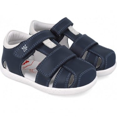 Sandalia respetuosa para chico Garvalin 252327 Barefoot Soft OCEAN_A183