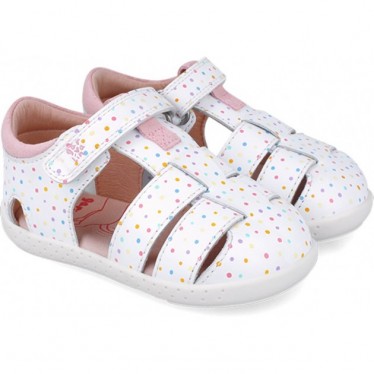 Sandalias respetuosas para chica 252329 Barefoot Soft BLANCO_B050