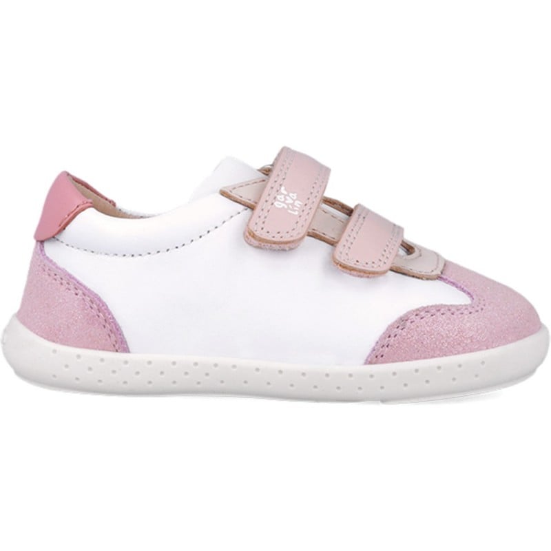 Deportiva respetuosa para chica Garvalin 252331 Barefoot Soft BLANCO_ROSA_B113
