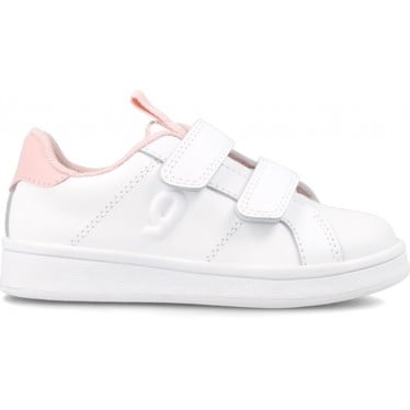 Sneaker colegial para chica Garvalín 231750 Cool BLANCO_ROSA_B113