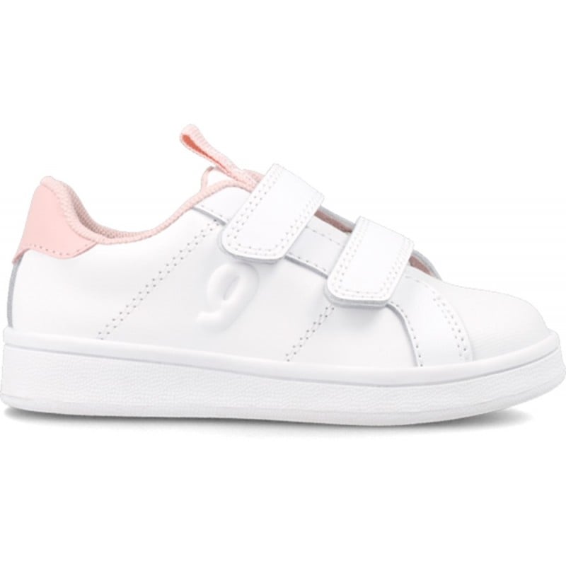 Sneaker colegial para chica Garvalín 231750 Cool BLANCO_ROSA_B113