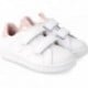 Sneaker colegial para chica Garvalín 231750 Cool BLANCO_ROSA_B113