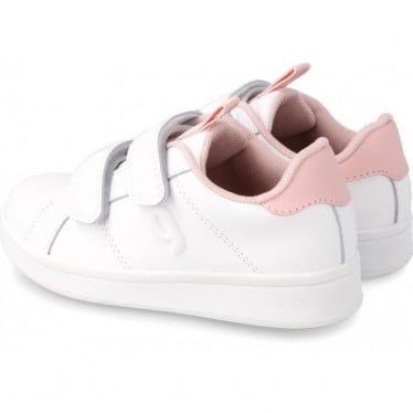 Sneaker colegial para chica Garvalín 231750 Cool BLANCO_ROSA_B113
