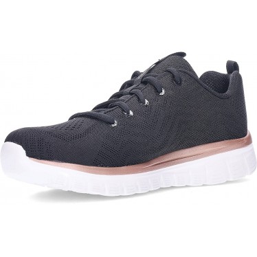 Deportivas SKECHERS Graceful-Get Connected 12615 BLACK_GOLD