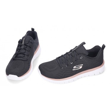 Deportivas SKECHERS Graceful-Get Connected 12615 BLACK_GOLD