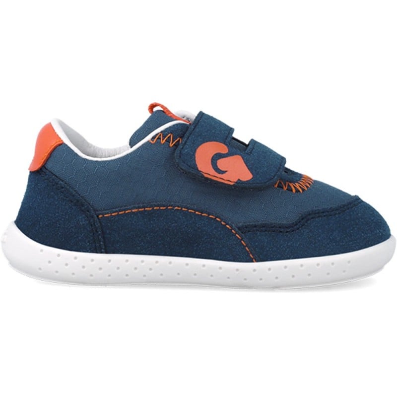 Deportiva respetuosa para chico Garvalin 252335 Soft Rejilla AZUL_NARANJA_A056