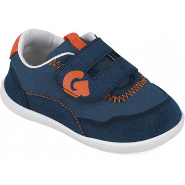 Deportiva respetuosa para chico Garvalin 252335 Soft Rejilla AZUL_NARANJA_A056